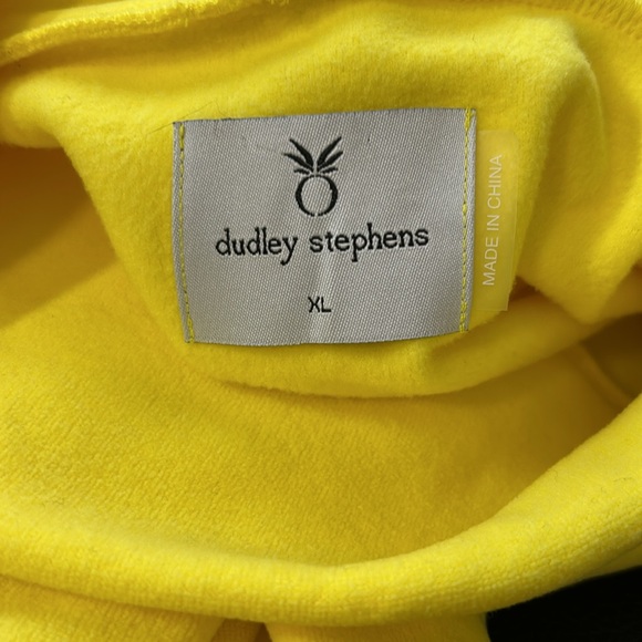 Dudley Stephens Vello Fleece Top Park Slope Turtleneck Yellow Tuckernuck Sz XL - Picture 7 of 13